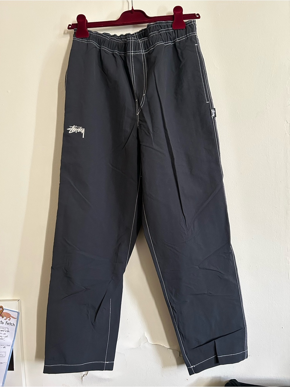 Stussy nylon beach pants Small